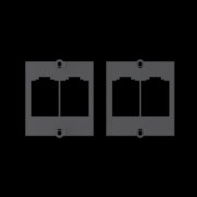 Rahmen 2xBTR E-DAT Modul CAT6 917.038 