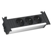 KAPSA Steckdosenleiste 3xUTE sw Strom 2,0m 927.003 