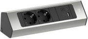 CASIA Steckdosenleiste 2m Edelstahl-Optik 932.002 