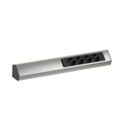 CASIA Steckdosenleiste 2m Edelstahl-Optik 932.004 