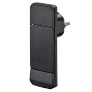 Schutzkont.-Flachstecker sw, ohne Ltg 933.008 