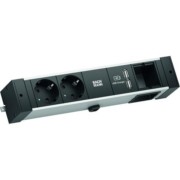 DESK RAIL Ladeeinsatz 2xCEE7/3 1xUSB 1xCM 941.001 