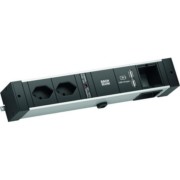 DESK RAIL Ladeeinsatz CH 2xCH T13 1xUSB 1xCM 941.004 