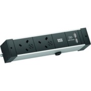 DESK RAIL Ladeeinsatz UK 2xUK 1xUSB 941.103 