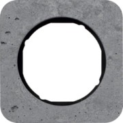 Rahmen 1-fach Beton-grau/sw glanz 10112374 