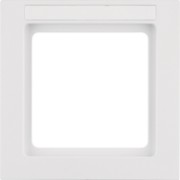 Rahmen 1-fach flach polarweiß samt 10116199 