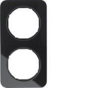 Rahmen Glas/sw 2fach 10122116 