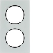 Rahmen 2-fach flach Glas polarweiß 10122609 