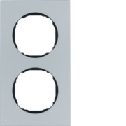 Rahmen 2-fach flach Aluminium 10122674 