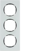 Rahmen 3-fach flach Glas polarweiß 10132609 