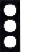 Rahmen 3-fach flach Glas schwarz 10132616 