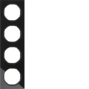 Rahmen Glas/sw 4fach 10142216 