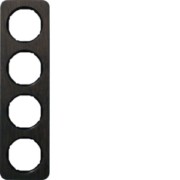 Rahmen 4-fach Eichenholz/sw glanz 10142354 