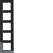 Glasrahmen schwarz 5fach 10156616 