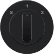 Zentralstück mit Drehknopf 3S R.1/R.3 schw 1084204500 