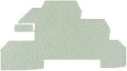 Abschlußplatte 1,5mm beige WAP WDL2.5/S 