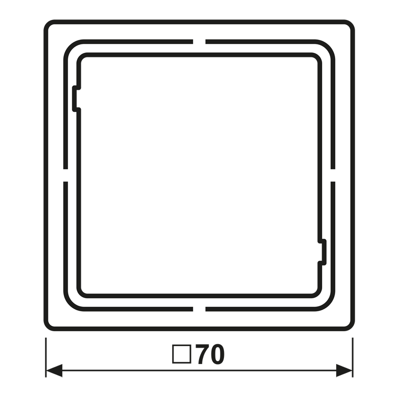 Zwischenrahmen zur Montage FD 981 Z 