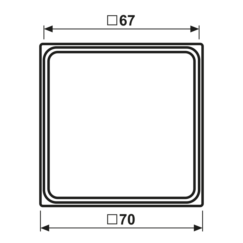 Zwischenrahmen lgr zur Montage LS 981 Z LG 