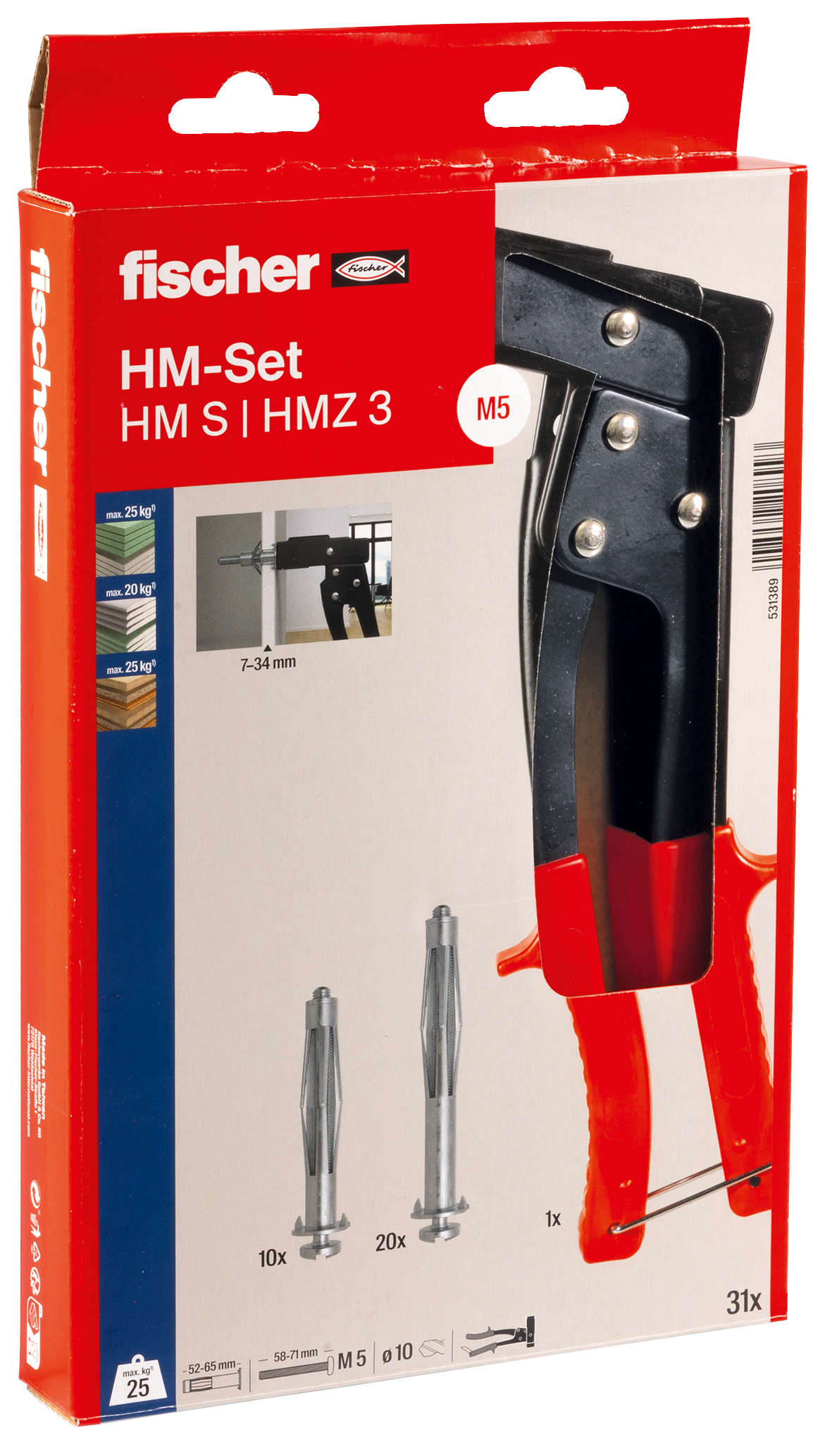 Montage Set Hohlraumbefestigung 531389 
