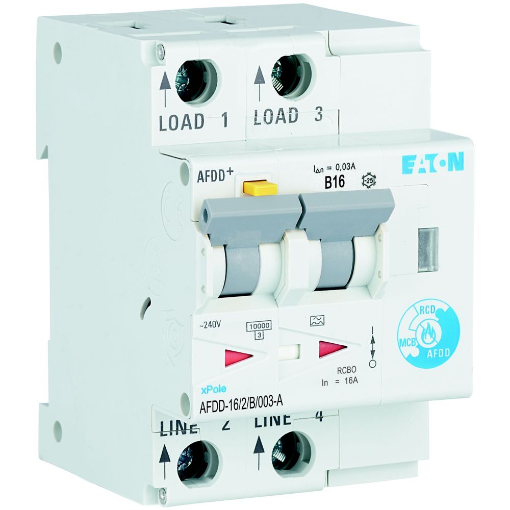 Eaton Brandschutzschalter 2polig, B16A, 30mA AFDD-16/2/B/003-A 