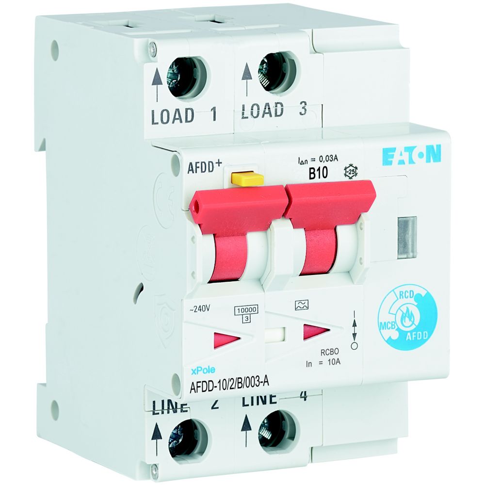 Eaton Brandschutzschalter 2polig, B10A, 30mA AFDD-10/2/B/003-A 