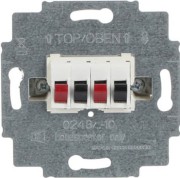Lautsprecher-Anschlussdose 2fach, alpinweiß 0248/04-101 