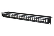 Patchpanel Keystone 24x schwarz leer 130926-0029KE 