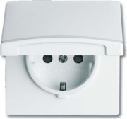 Schuko-Steckdoseneinsatz IP44 alpinweiß 20 EUGKB-34-101 