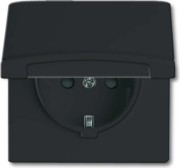 Schuko-Steckdoseneinsatz IP44 anthrazit 20 EUGKB-35-101 