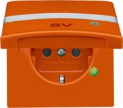 Schuko-Steckdoseneinsatz IP44 orange 20 EUGKBLN-14-101 