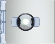 Frontblende Kameramodul Weitwinkel, Allmetal 352401 