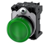 Leuchtmelder grün, Linse, glatt 3SU1102-6AA40-1AA0 