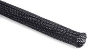 Polyester-Geflechtschlauch schwarz 10m HLB25 BK 