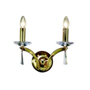 Wandleuchte Stella 2Lp. E14/40W, gold 00800592 