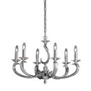 Pendelleuchte E14 chrom 6x40W max. 50804020 