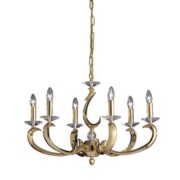 Pendelleuchte E14 gold 6x40W max. 50804050 