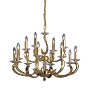 Pendelleuchte E14 gold 12x40W max. 50806050 