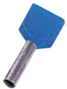 Zwillingsaderendhülse 2x2,5qmm blau ICIAE210Z 