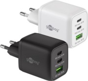 Goobay Multiport-Schnellladegerät 2x USB-C,1x USB-A 64753 