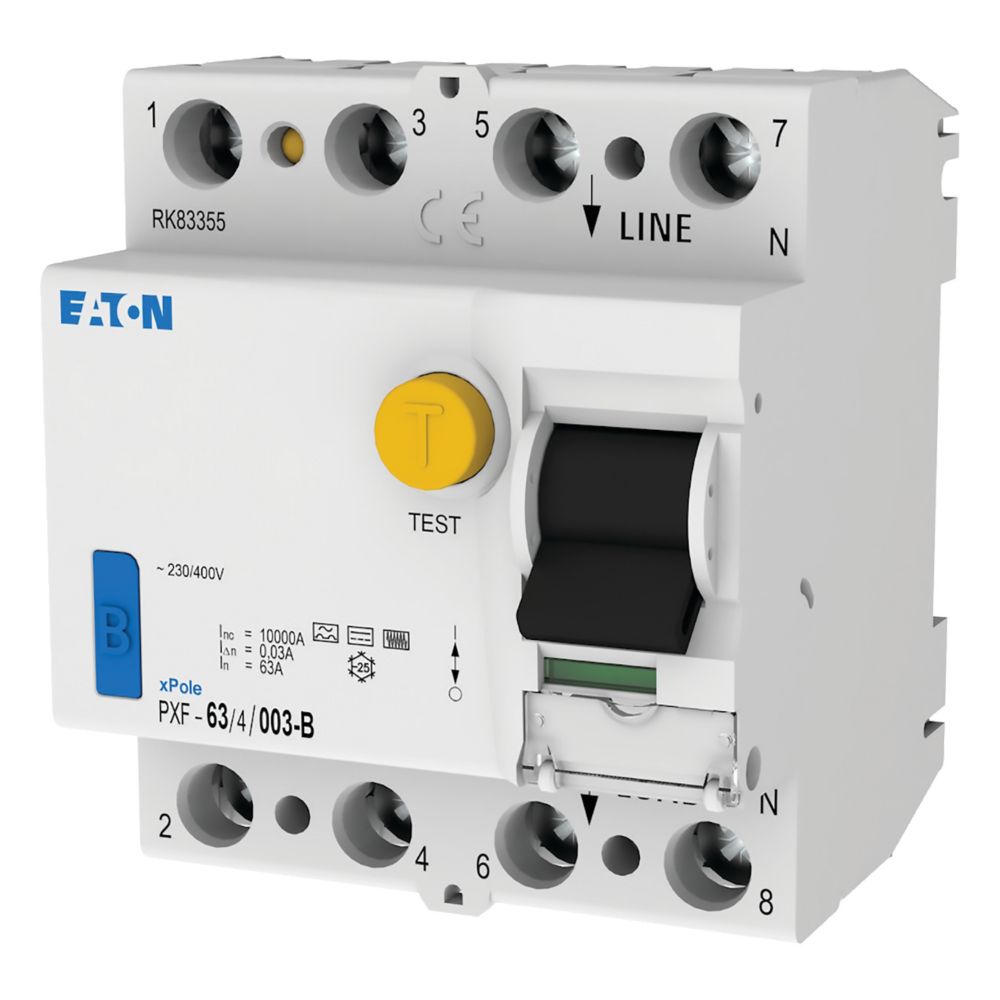 Eaton FI-Schalter 63A,4p,30mA,Typ B PXF-63/4/003-B 