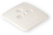 Abdeckung 3-Loch 75x75 mm DW 45 D 