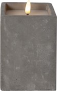 LED-Wachskerze flackernd, grau 061-38 