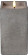 LED-Wachskerze flackernd, grau 061-39 