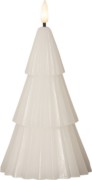 LED-Echtwachs-Kerze 10x19cm 061-49 