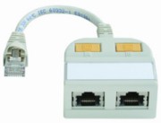 Modular-T-Adapter 2x10/100BT/geschirmt 100023150 
