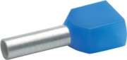 Zwillings-Aderendhülse 2x2,5qmm bl isol. 87310 