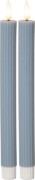 LED-Wachskerze 2er-Set blau 061-69 