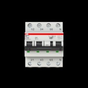 FI/LS-Schalter 6kA,3P+N,TypA,B6 DS203NCA-K32/0,03 