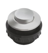 Klingeltaster rund 11,5mm Knopf alu, Hülse alu PROTACT 410 AL 