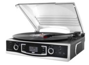 Soundmaster Plattenspieler/DAB+Radio USB und Encoding PL590SW sw 